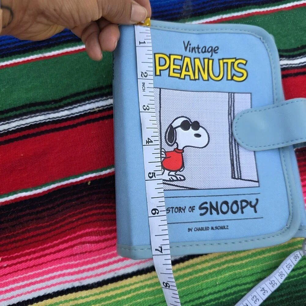 Peanuts Snoopy Nylon Organizer Blue Vintage